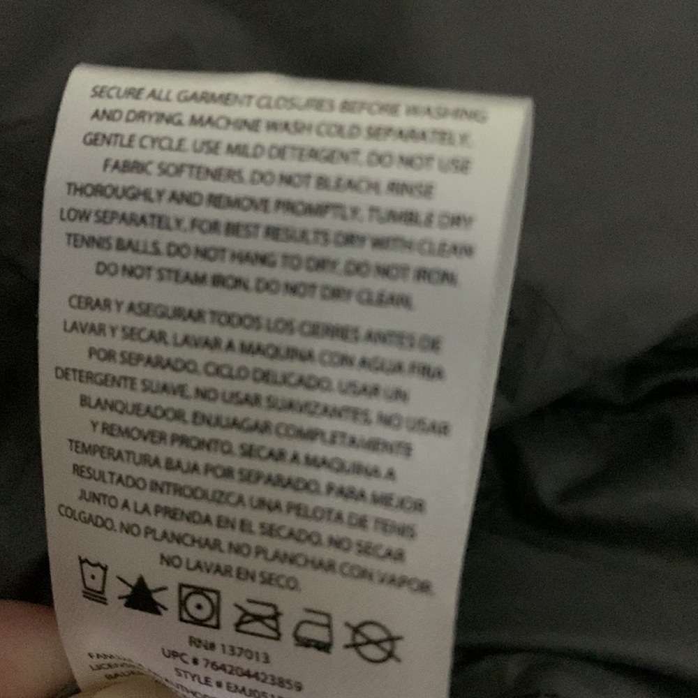 Eddie Bauer Mens Large Puffer Down Fill Vest Jacket Navy Blue - Picture 8 of 8